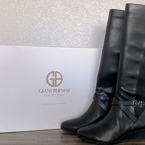 Giani Bernini Memory Foam Chelsey Tall Black Boots